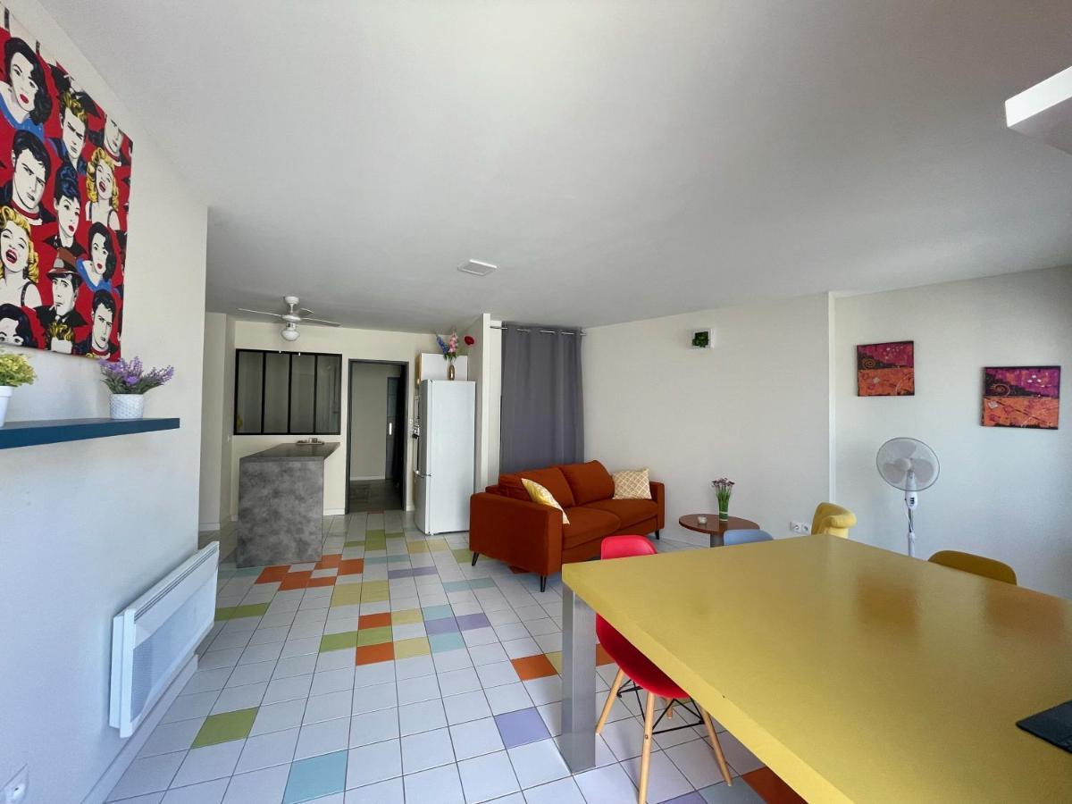 Appart Pop-Art Proche Autoroute, Plages Et Attractions, Wifi - Tv, Deco Stylee, Calme Bessan Екстериор снимка
